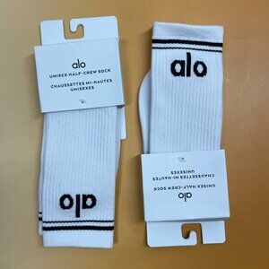 NWT 2 Packs | Alo Yoga Unisex Throwback Sock | Retro Stripe Socks